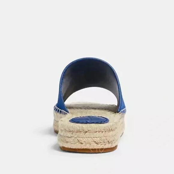 COACH Camille Espadrille Blue Size 7.5 NWOT - Picture 10 of 11